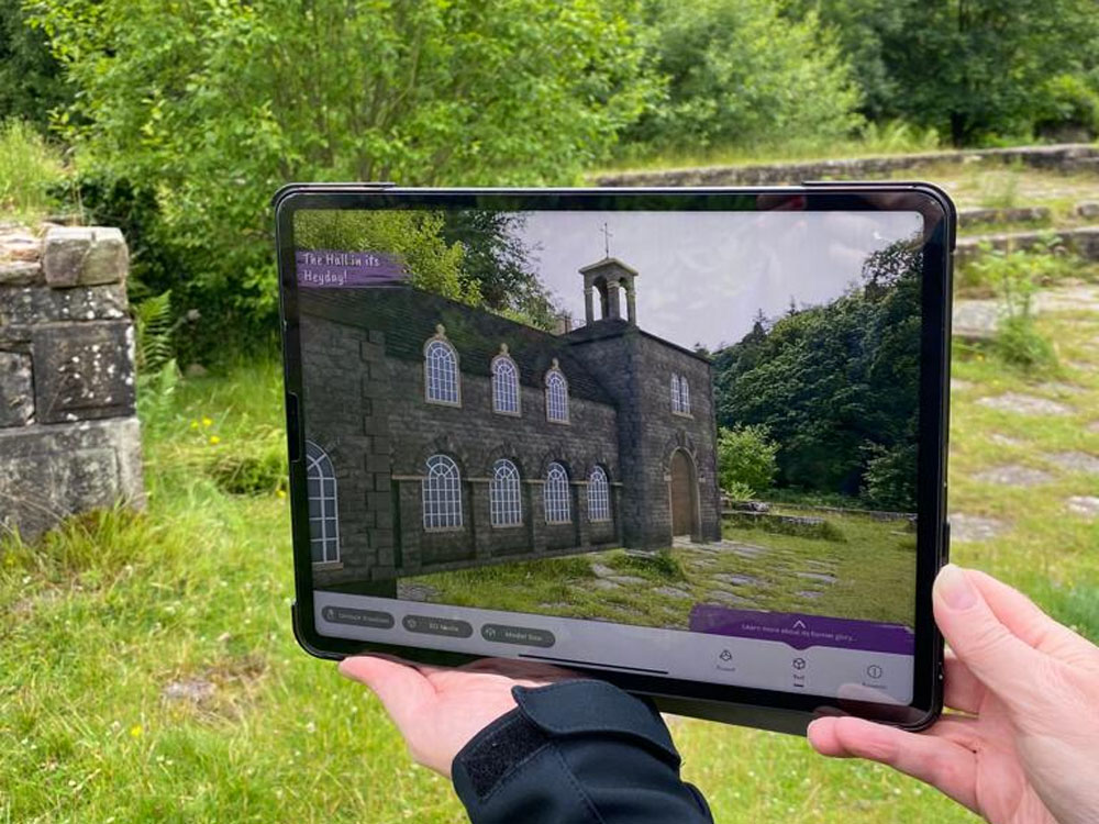 The new Errwood Hall app in action