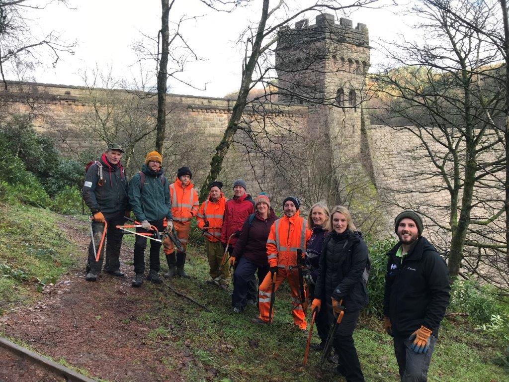 Group of Peak Partners with derwent dam in the background